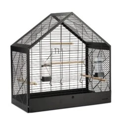 Beeztees Yara Vogelkooi Metaal Zwart 71x35x70 Cm