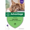 Advantage 2 X 4 Pipetten &#xC2, &#xAE, 80 Voor Katten Vanaf 4 Kg Dubbelpak