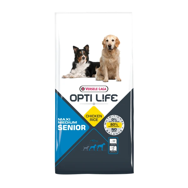 Opti Life Senior Medium Maxi Hondenvoer 12.5 Kg
