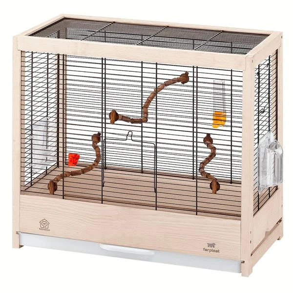 Ferplast Vogelkooi Giulietta 4 Vogelverblijven 57x30x50 Cm Houtkleur