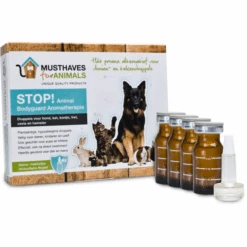 STOP! Animal Bodyguard Aromatherapie Anti Vlooien En Teken Druppels Hond En Kat 4 X 8 Ml