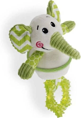 All For Paws Little Buddy Goofy Elephant Hondenspeelgoed 26x17x12 Cm Groen - Afbeelding 2