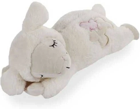 All For Paws Little Buddy Heart Beat Sheep Hondenspeelgoed 44x38x14 Cm Wit - Afbeelding 3