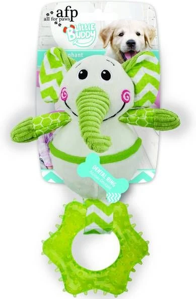 All For Paws Little Buddy Goofy Elephant Hondenspeelgoed 26x17x12 Cm Groen