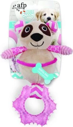 All For Paws Little Buddy Goofy Panda Hondenspeelgoed 25x16x9 Cm Roze