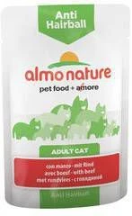 Holistic 20 + 4 Gratis! 24 X 70 G Almo Nature Natvoer Anti Hairball Met Rund - Afbeelding 3