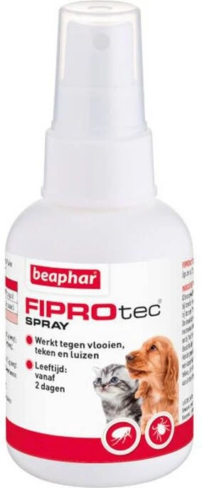 Beaphar Fiprotec Anti Vlooien En Teken Spray Hond En Kat 100 Ml - Afbeelding 4