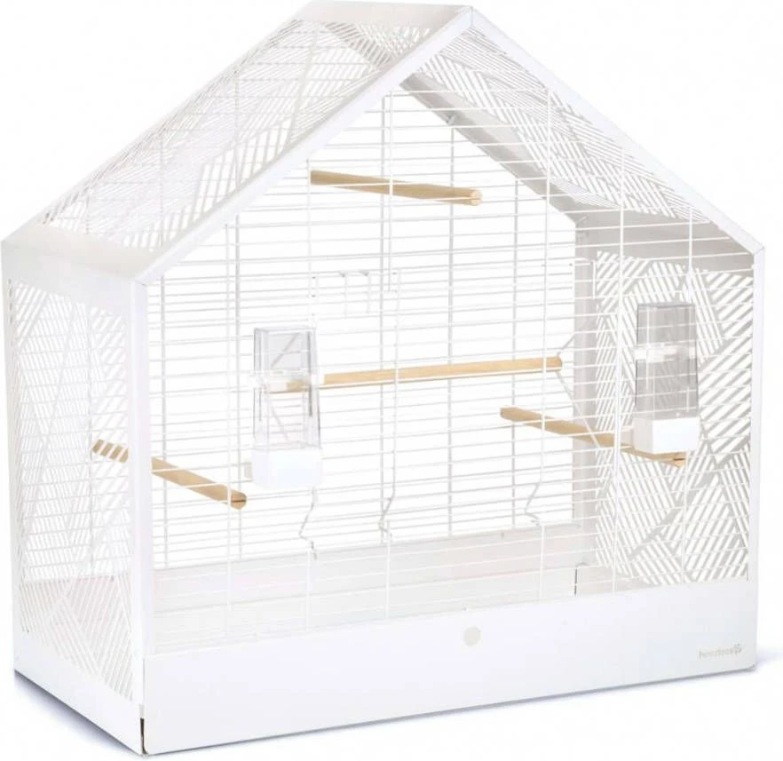 Beeztees Yara Vogelkooi Metaal Wit 71x35x70 Cm - Afbeelding 3