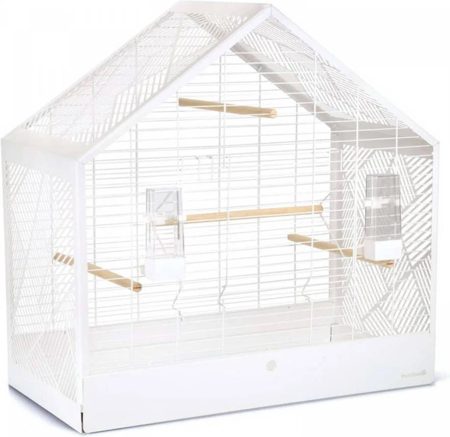 Beeztees Yara Vogelkooi Metaal Wit 71x35x70 Cm - Afbeelding 2