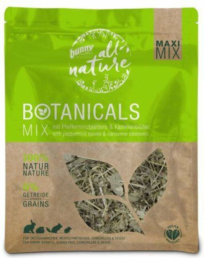 Bunny Nature Botanicals Konijnensnack Pepermunt&, Kamillebloesem 400 Gr - Afbeelding 2