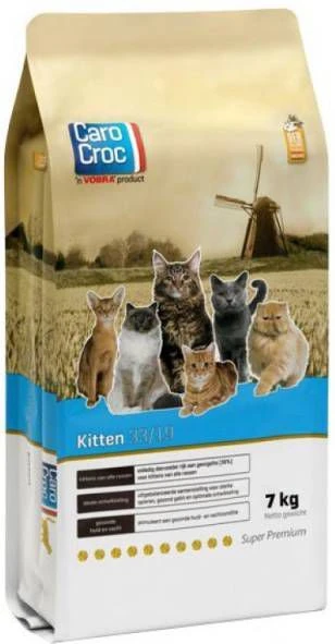 CaroCroc 33/19 Kitten Kattenvoer 2 X 2 Kg - Afbeelding 5
