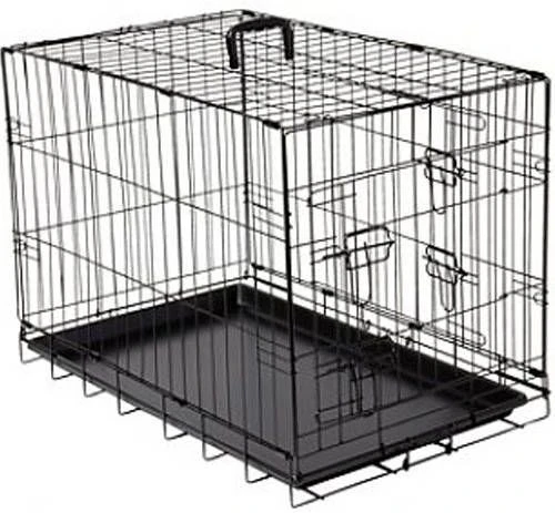 Homestyle Bench 2 Deurs Zwart Hondenbench 77.5x48.5x55.5 Cm - Afbeelding 2