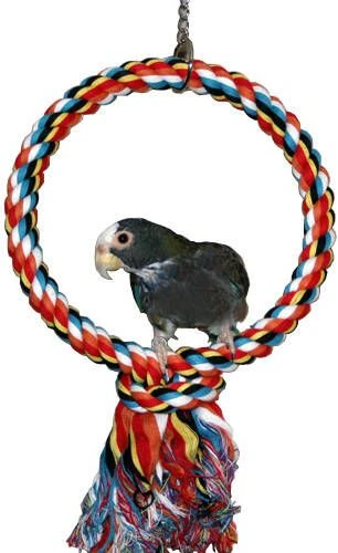 Homestyle Vogelspeelgoed Touwring Vogelspeelgoed 2.5x25 Cm Multi Color - Afbeelding 5