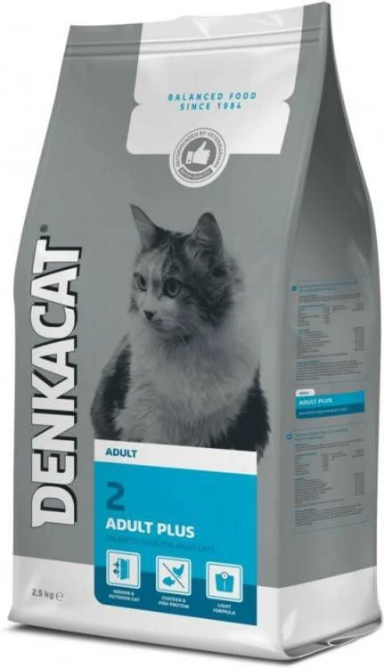 Denkacat Adult Plus Kattenvoer Kalkoen Vis 2.5 Kg - Afbeelding 3