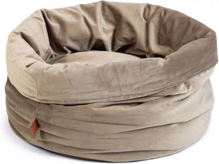 Designed By Lotte Fluco Kattenmand Fluweel Grijs 45x45x35 Cm - Afbeelding 3