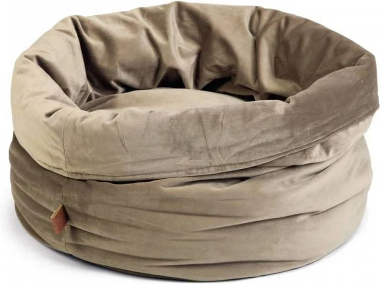 Designed By Lotte Fluco Kattenmand Fluweel Grijs 45x45x35 Cm - Afbeelding 4