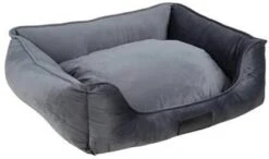 District 70 DISTRICT70 Huisdierenmand VELURO S Grijs