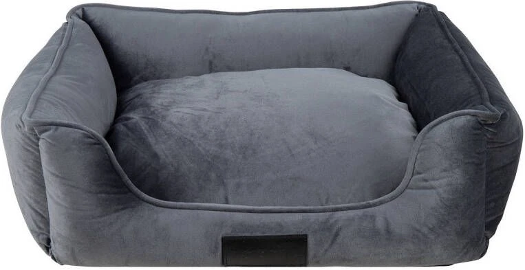 District 70 DISTRICT70 Huisdierenmand VELURO S Grijs - Afbeelding 2