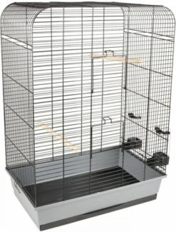 Flamingo Grasparkietenkooi Marja 54x34x75 Cm Zwart