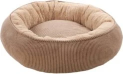 Flamingo Hondenmand Met Rits Colette Rond 46 Cm Taupe