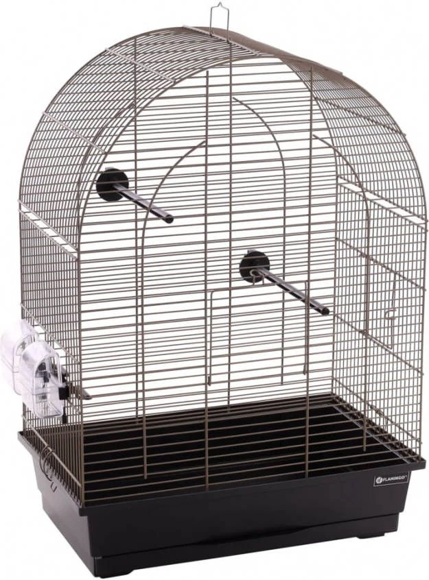 Flamingo Parkietenkooi Klara 2 45x28x62, 5 Metallic Taupe - Afbeelding 2