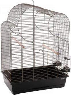 Flamingo Parkietenkooi Wammer 1 54x34x75 Cm Metallic Taupe