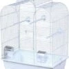 Flamingo Vogelkooi Dara Wit Vogelverblijven 45x33.5x59 Cm Wit