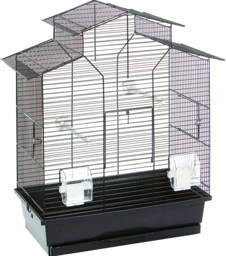 Flamingo Vogelkooi Numfor Vogelverblijven 52x30x61 Cm Zwart - Afbeelding 3