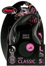 Flexi Rollijn New Classic Tape Large 5 M Hondenriem Zwart Tot50kg - Afbeelding 3