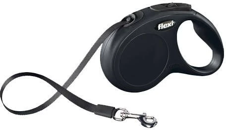 Flexi Rollijn New Classic Tape Large 5 M Hondenriem Zwart Tot50kg - Afbeelding 6