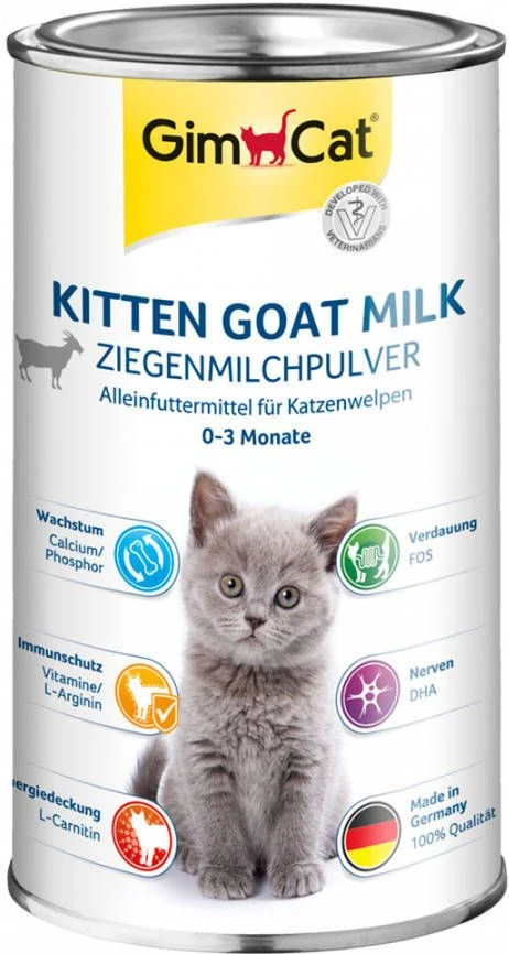 Gimcat 3x200g Geitenmelkpoeder Voor Kittens Compleetvoer Katten - Afbeelding 2