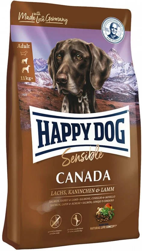 Happy Dog Supreme Sensible 2x12, 5kg Canada Zalm, Konijn & Lam Hondenvoer - Afbeelding 5