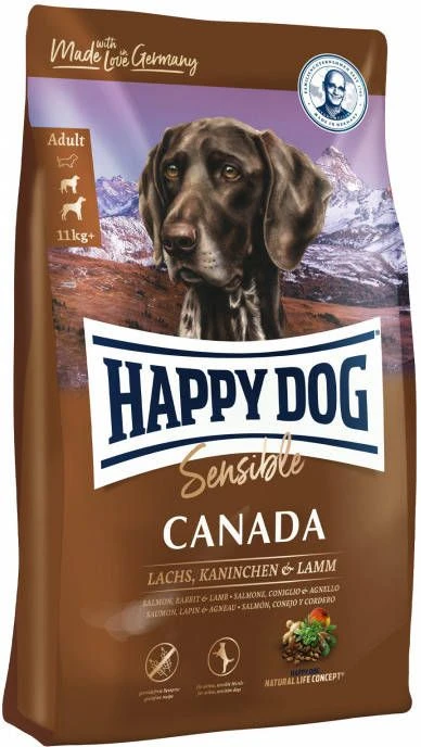 Happy Dog Supreme Sensible 2x12, 5kg Canada Zalm, Konijn & Lam Hondenvoer - Afbeelding 4