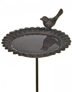 Huismerk Premium Gietijzer Vogelbad Tuinsteker 218 X 80 X 358 Mm