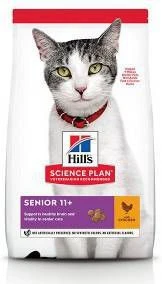 Hill's Hill's Senior 11+ Kip Kattenvoer 7 Kg + 12 X Hill's Mature/Senior Favourite Selection Pouches - Afbeelding 3