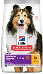 Hill's Science Plan 15% Korting! Droogvoer Sensitive Stomach & Skin Medium Met Kip(14 Kg ) - Afbeelding 3