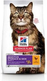Hill's Hill&apos, S Science Plan Feline Adult Sensitive Stomach & Skin Chicken 7 Kg - Afbeelding 5