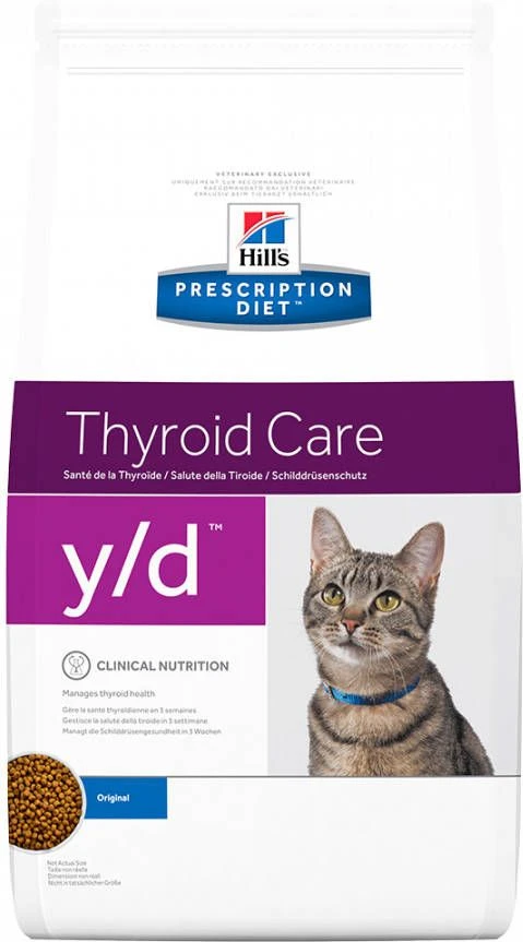 Hill's Prescription Diet 1, 5kg Feline Y/D Bij Schildklierproblemen Kattenvoer - Afbeelding 4