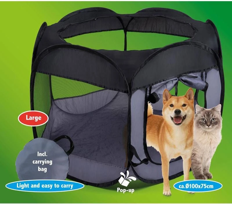 Maxxpro Opvouwbare Bench Reisbench Ø100 X 75 Cm Hondenmand Kattenmand Zwart Nylon - Afbeelding 2