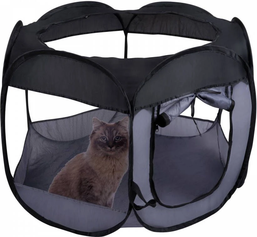 Maxxpro Opvouwbare Bench Reisbench Ø100 X 75 Cm Hondenmand Kattenmand Zwart Nylon