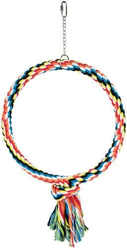 Homestyle Vogelspeelgoed Touwring Vogelspeelgoed 2.5x25 Cm Multi Color - Afbeelding 3