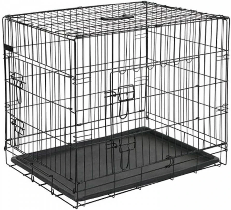 Homestyle Bench 2 Deurs Zwart Hondenbench 92.5x57.5x64 Cm - Afbeelding 3