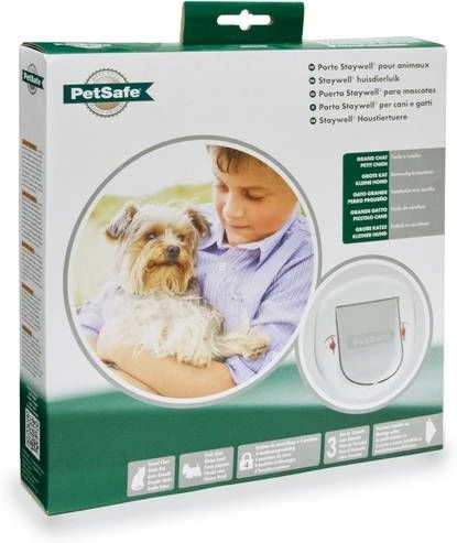 Petsafe Dierenluik 280 Slim Big Cat M Kattenluik 29.4x29.9x5 Cm Wit
