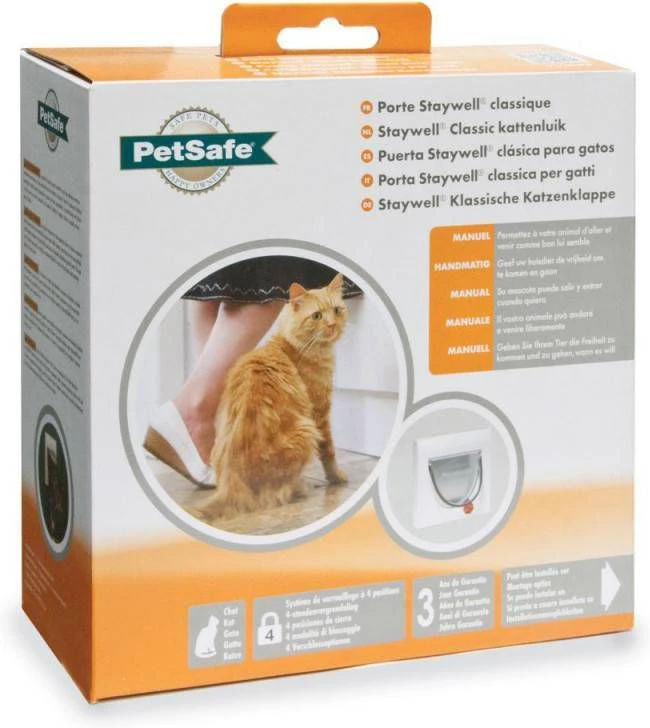 Gebr. De Boon PetSafe Staywell® 4 Sluitposities Klassiek Kattenluik Voor Katten - Afbeelding 7