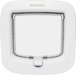 Petsafe Kattenluik Met 4 Weg Handmatig Veiligheidssysteem Kattenluik 21.9x4.8x21.9 Cm Wit