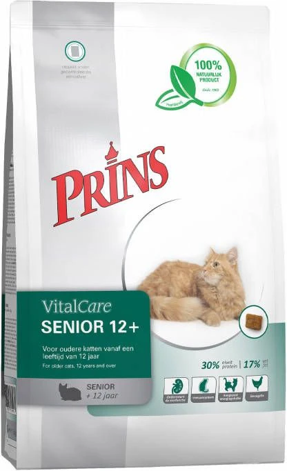 Prins VitalCare Senior 12+ Kattenvoer 5 Kg + Gratis Prins NatureCare Blik Kattenvoer - Afbeelding 8