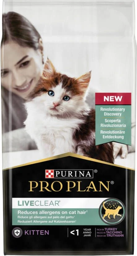 Pro Plan Cat Liveclear Kitten Kattenvoer Kalkoen 1.4 Kg - Afbeelding 4