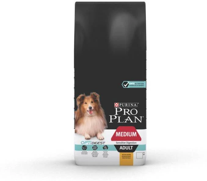 Pro Plan Purina Bonusbag 10+2 Kg/12+2 Kg Medium Large Adult Sensitive Dig Kalkoen OPTIDIGEST GF(12 Kg ) - Afbeelding 8
