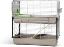 Savic Caesar 3 Double Dierenverblijf 100x50x97 Cm Lichtgrijs Grijs