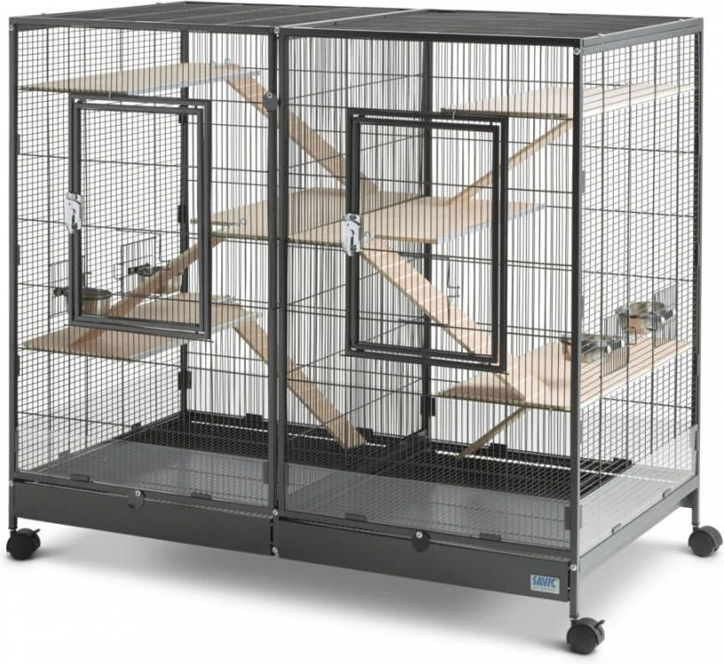 Savic Kleine Dierenkooi Tasmania 120 Dierenverblijf 120x65x107 Cm Zwart - Afbeelding 2